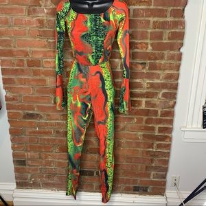 Colorful sexy two piece